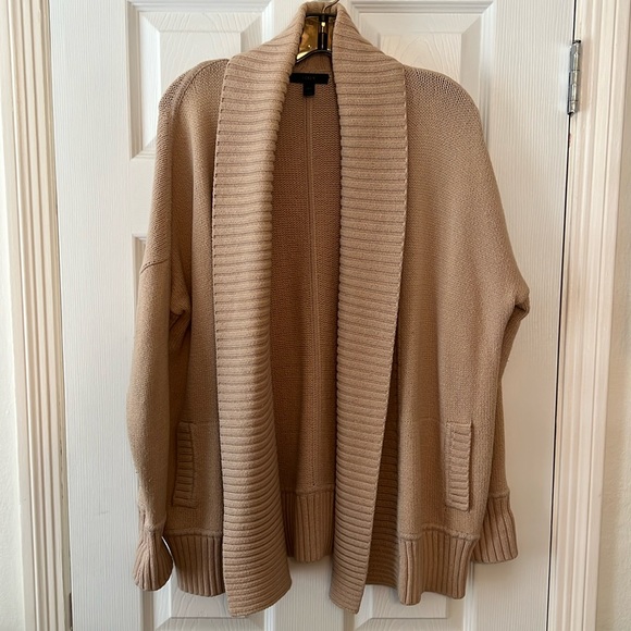 J. Crew Open Front Shawl Camel Cardigan Sweater XS/S - Picture 1 of 9